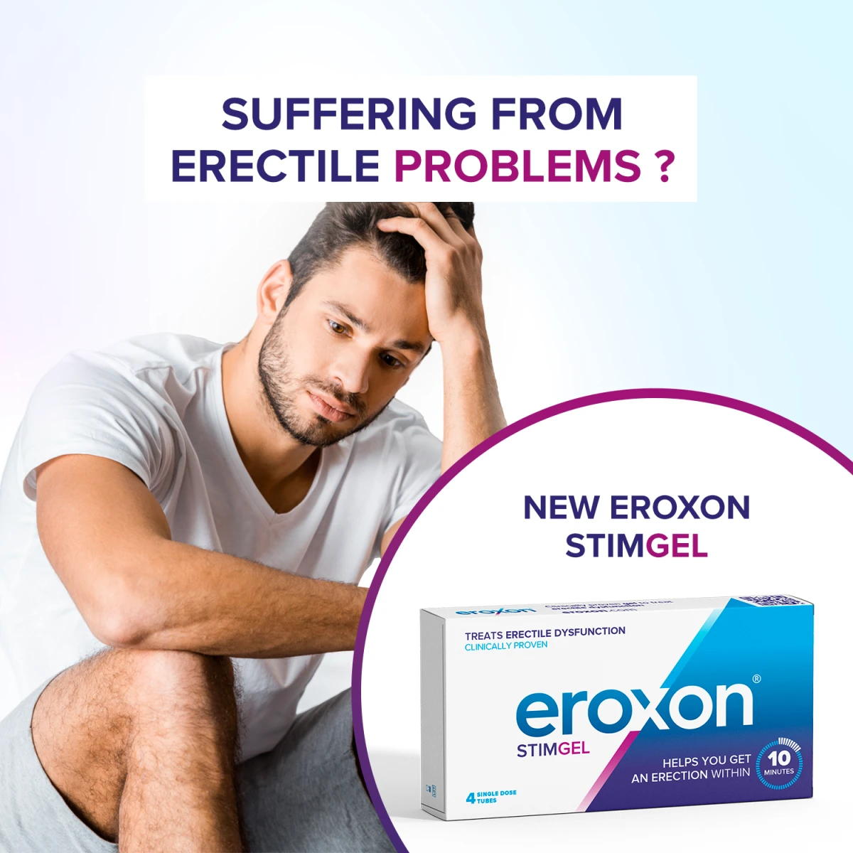 Eroxon StimGel 4 Single Dose Tubes US DELIVERY at Rs 1800/pack, Erectile  Dysfunction Medicine in Indore